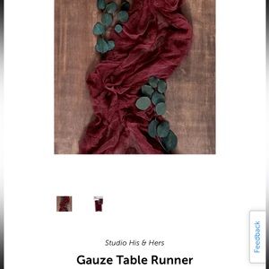 Gauze table runner